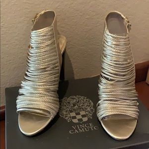 Gold Vince Camuto Heeled Sandals - Brand new